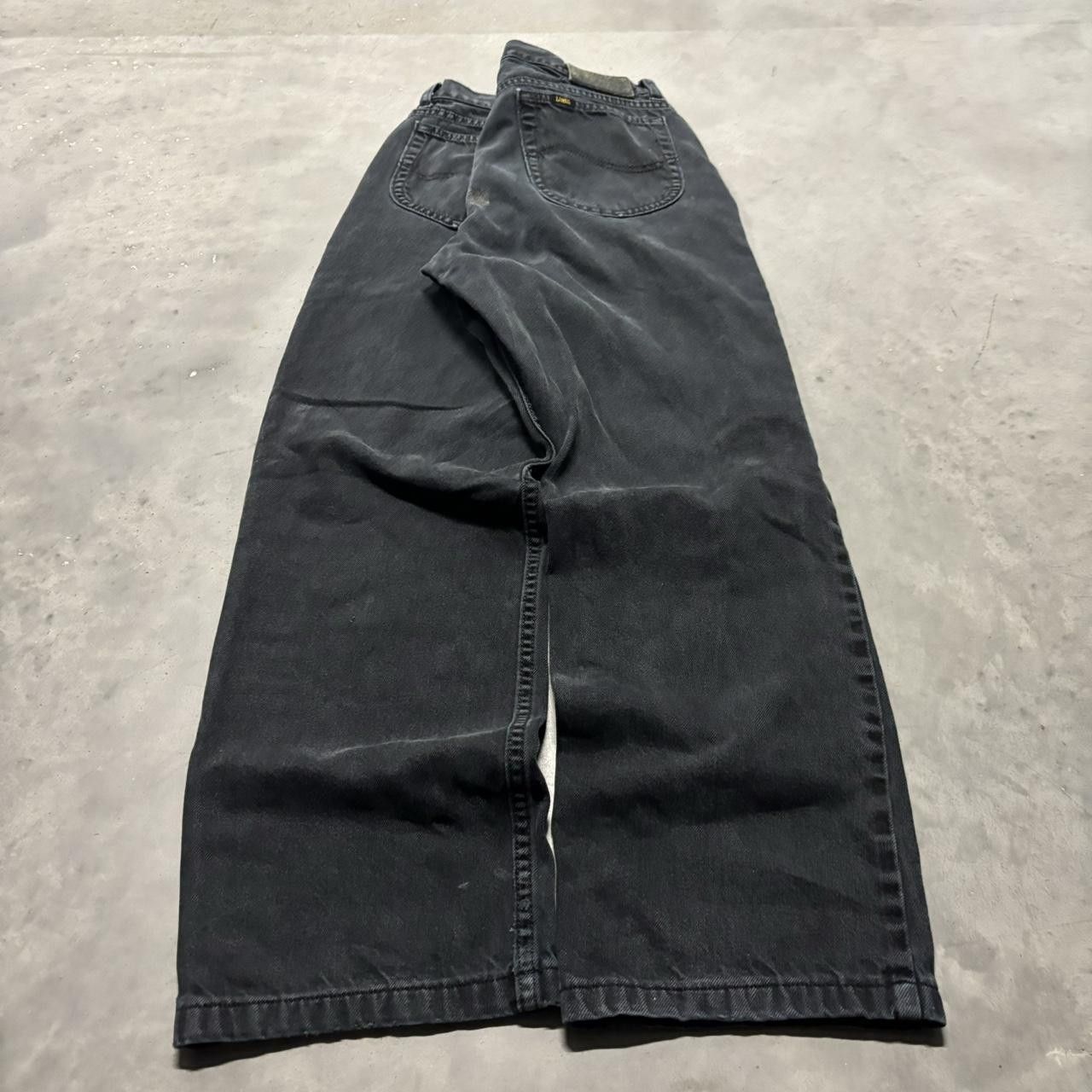 Japanese Brand × Vintage Crazy Vintage Y2K/2000s Grunge Faded Black Denim Jeans! Size US 30 / EU 46 - 4 Thumbnail