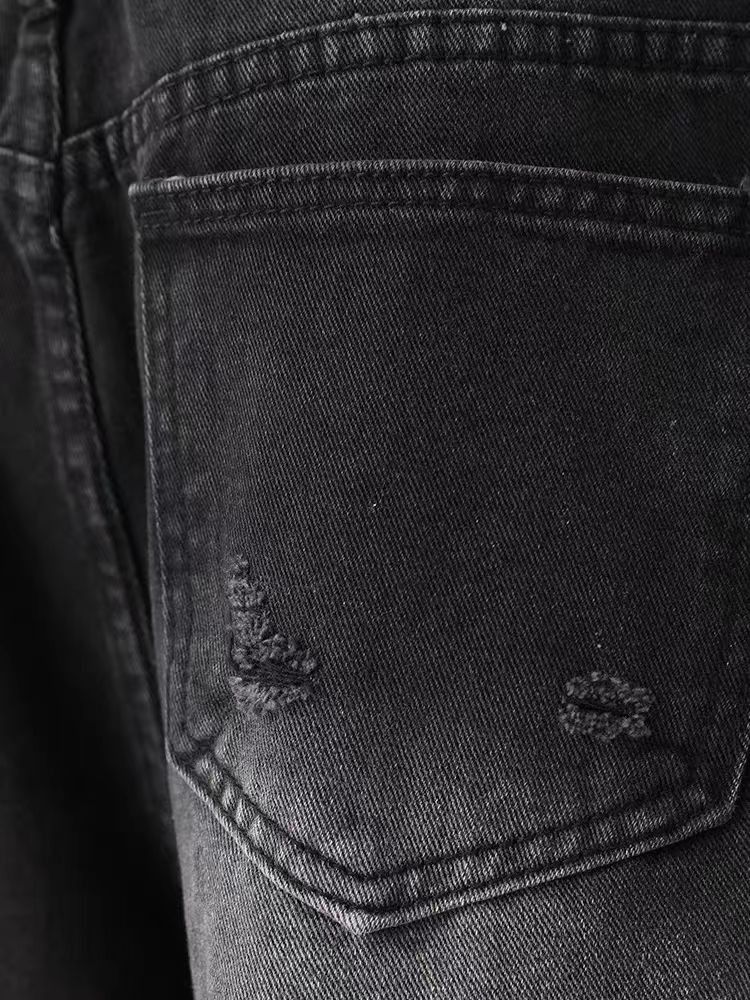 Jean Rinse-Washed Black Relaxed Fit Jeans Size US 32 / EU 48 - 5 Thumbnail