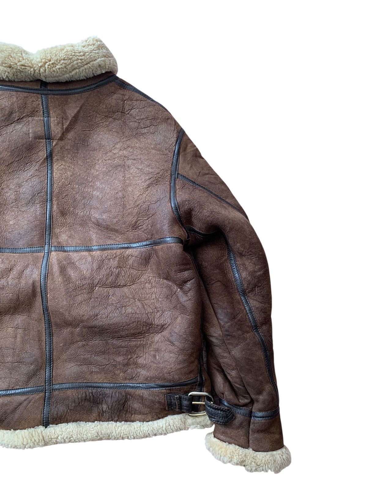 Cockpit USA 🔥VTG SHEEPSKIN LEATHER JACKET TYPE B3 USAF Size US L / EU 52-54 / 3 - 7 Thumbnail