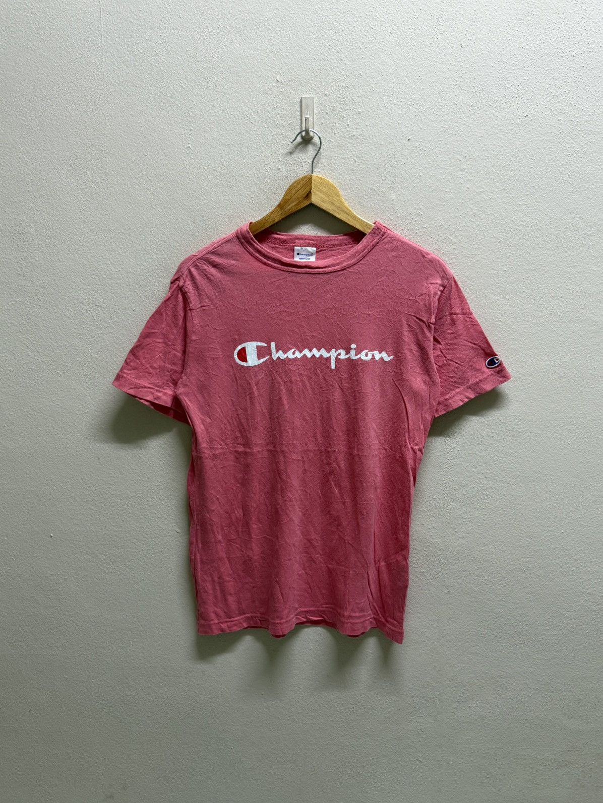 Champion Vintage Champion Spellout Biglogo Tshirt Size US S / EU 44-46 / 1 - 3 Thumbnail