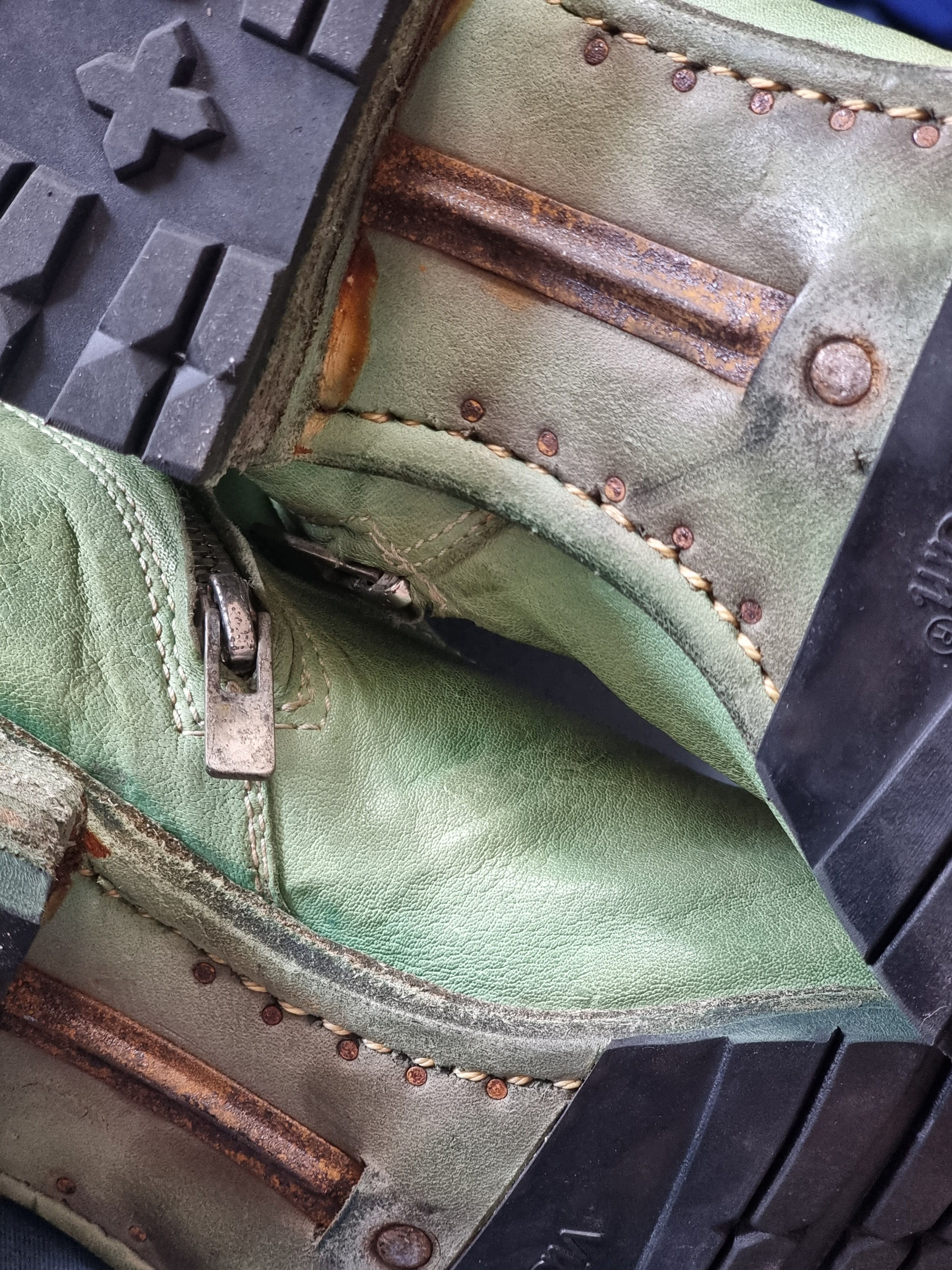 Carol Christian Poell CCP Col. 06 Green Tornado Boots Size US 9 / EU 42 - 14 Thumbnail