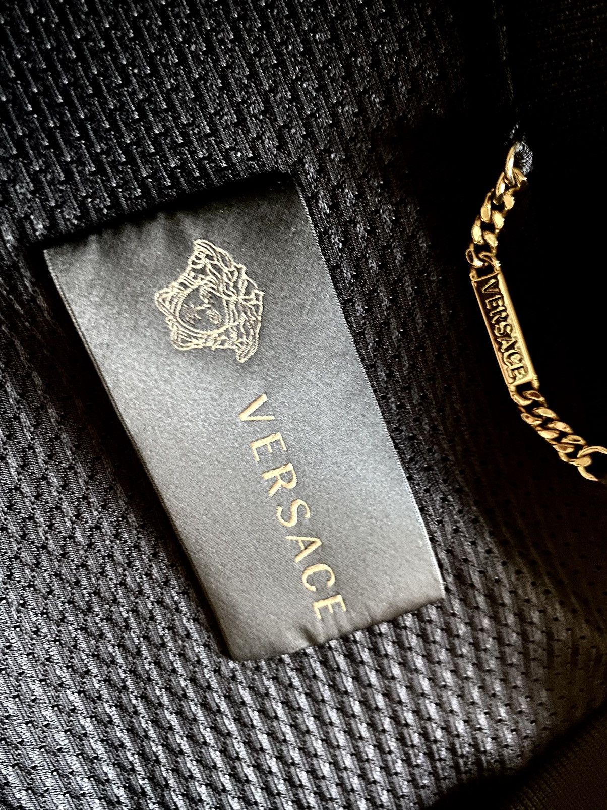Versace Versace black embroidered Medusa satin bomber jacket Size US M / EU 48-50 / 2 - 3 Thumbnail
