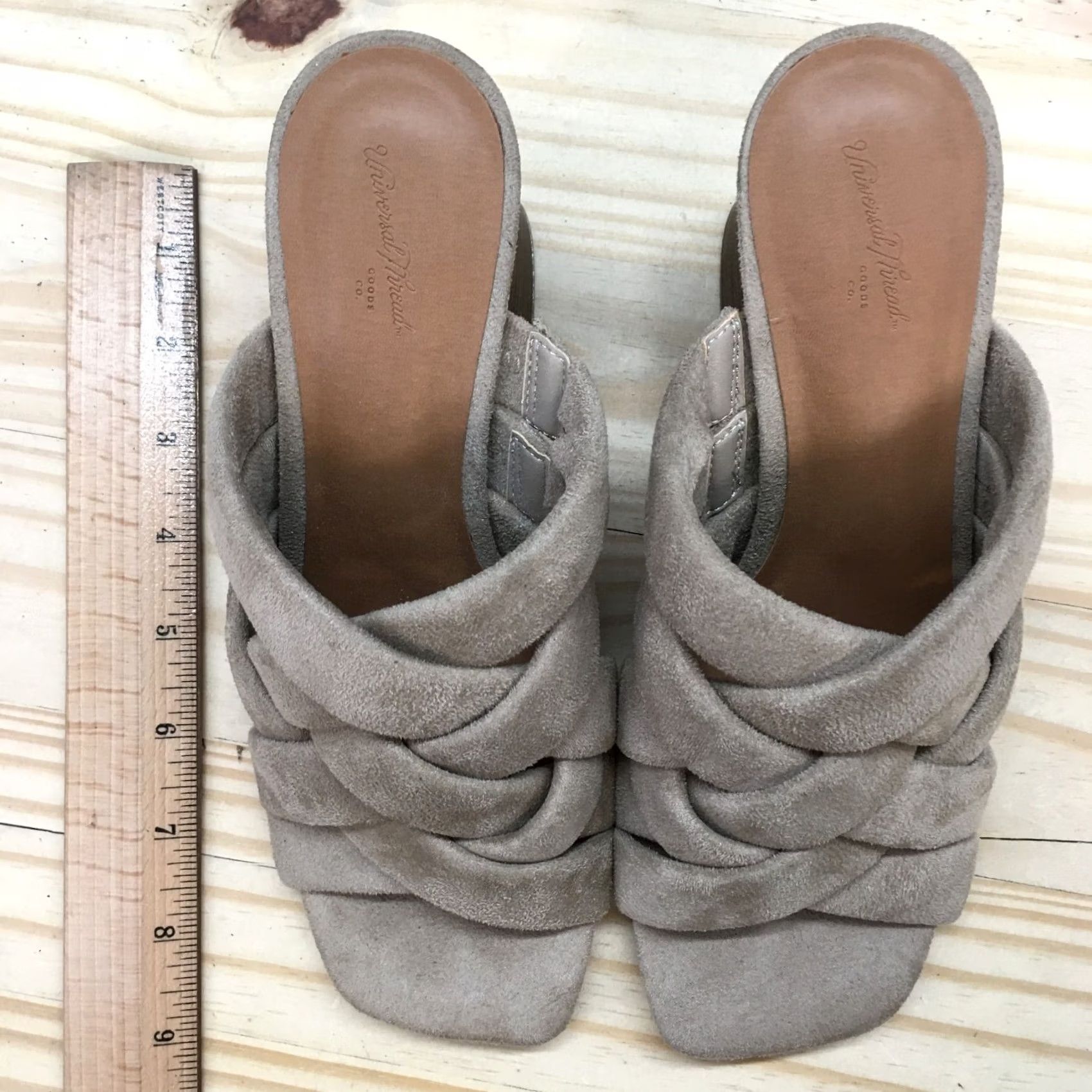 Vintage Universal Thread Andy Sandals Womens 6.5 Brown Braided Strap Slip On Mule Slide Casual Shoes Women Size US 7 / IT 37 - 5 Thumbnail