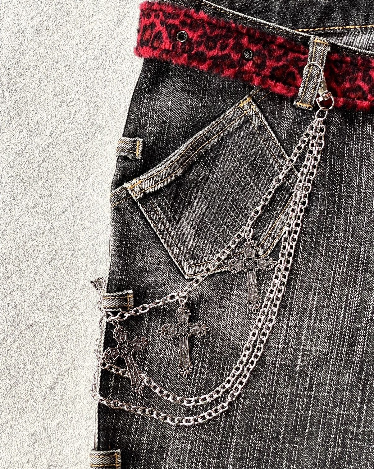 Japanese Brand Otto Black Flare Jean Size US 31 - 3 Thumbnail