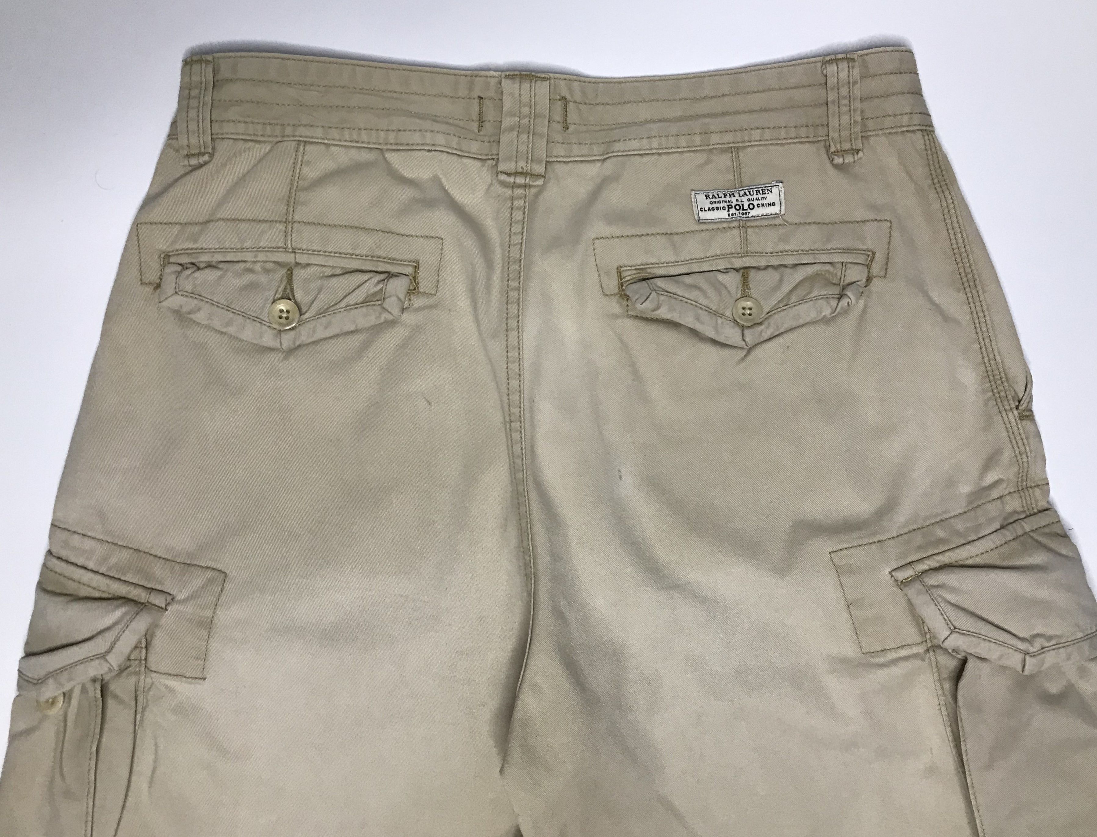 Polo Ralph Lauren Polo Ralph Lauren Cargo Shorts Mens Sz 33 Beige Size US 33 - 6 Thumbnail