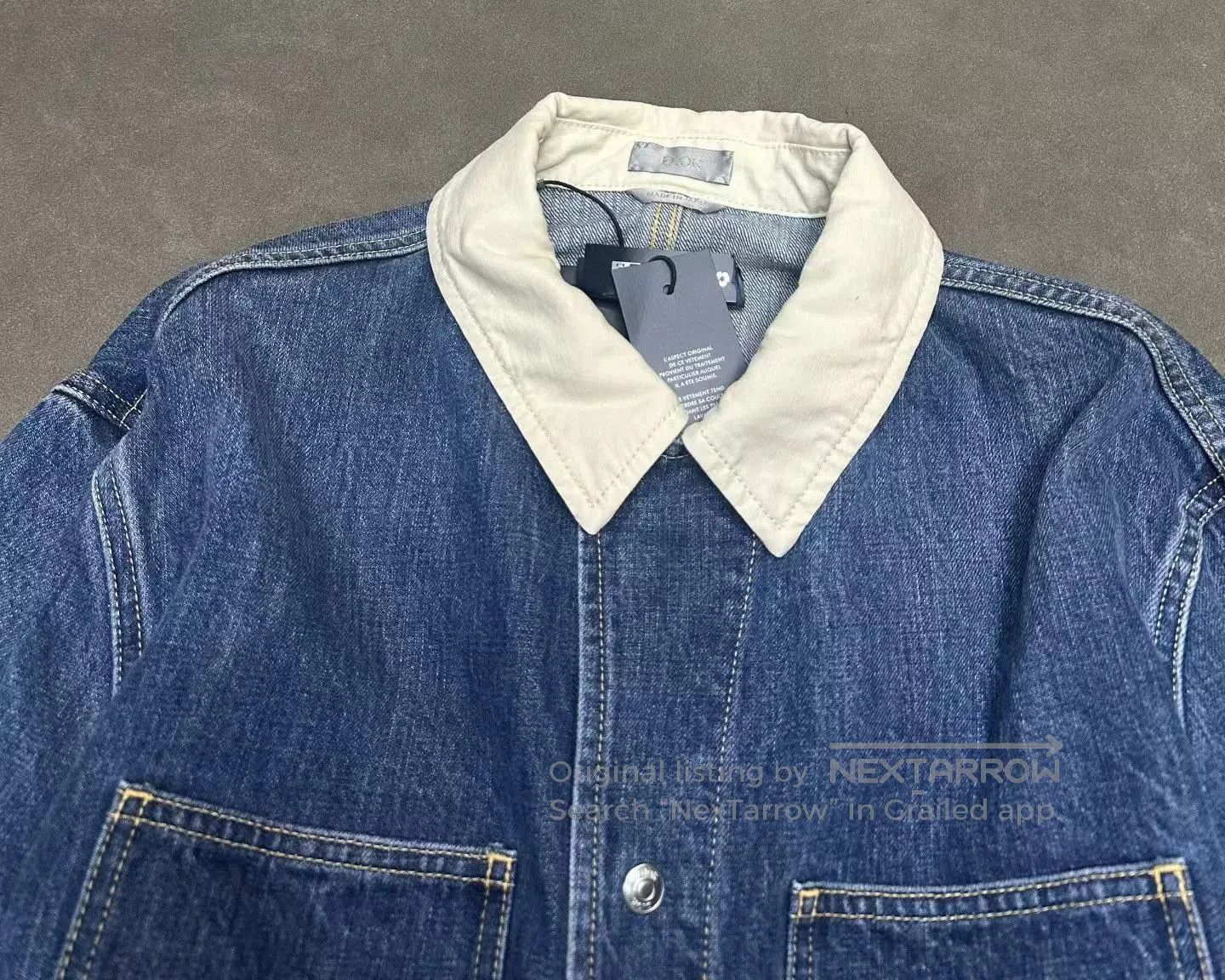 Dior Dior Embroidered Logo Belted Denim Jacket. Size US M / EU 48-50 / 2 - 3 Thumbnail
