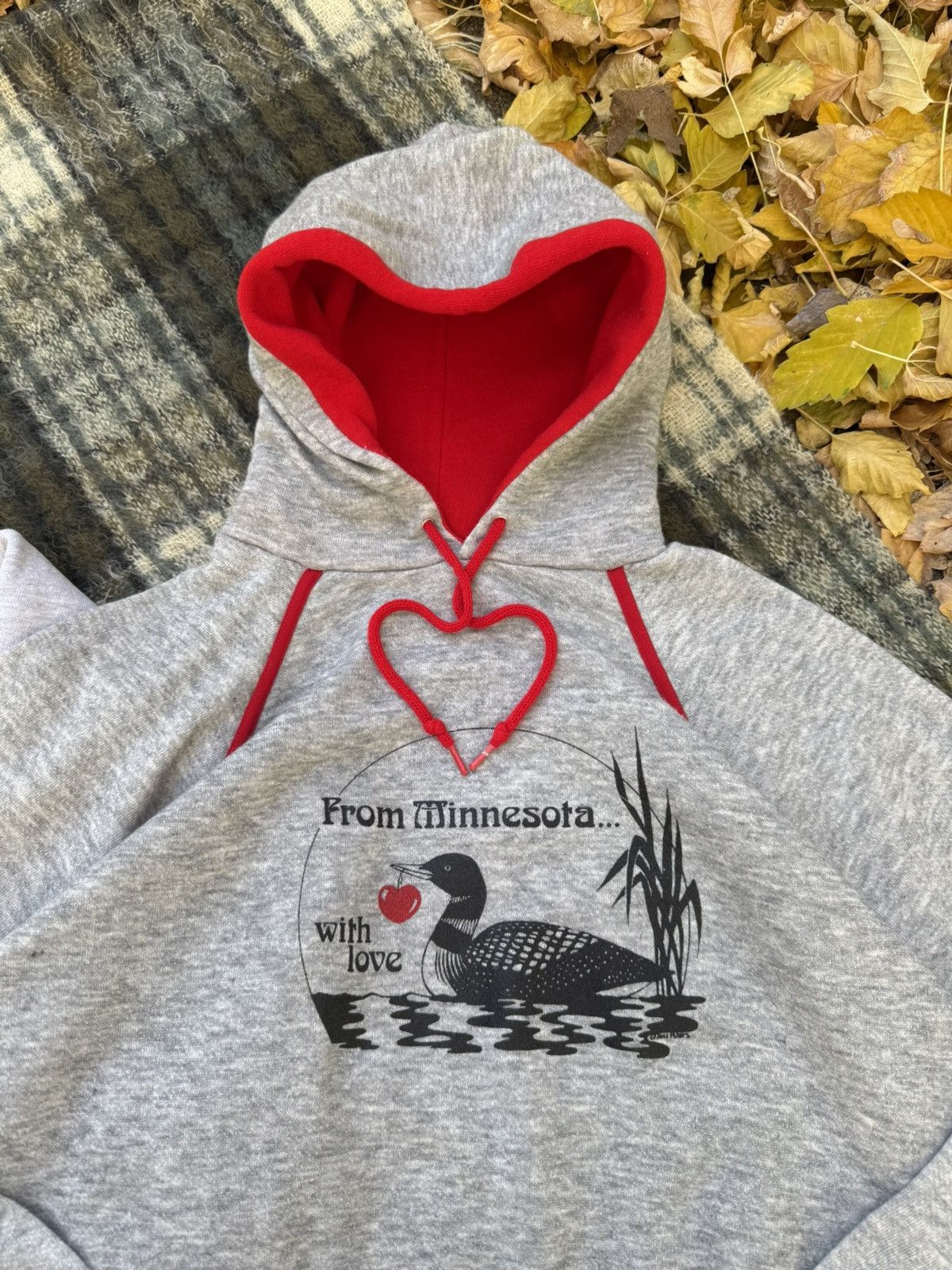 Vintage Vintage Minnesota Novelty Raglan Hoodie Size US M / EU 48-50 / 2 - 11 Thumbnail
