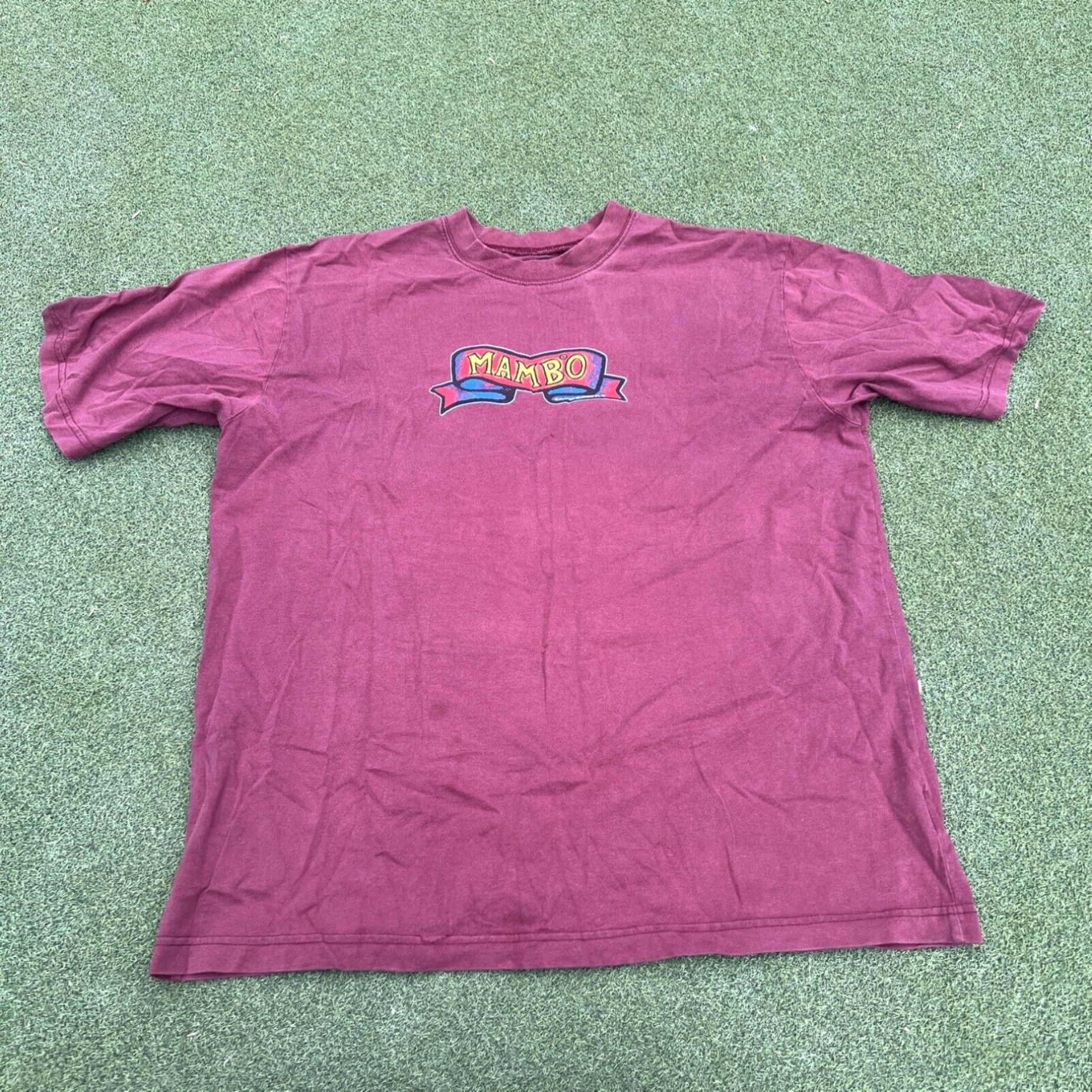Mambo Vtg t shirt Mambo Faith Australian Jesus At The Football Medium 1996 Size US M / EU 48-50 / 2 - 7 Thumbnail