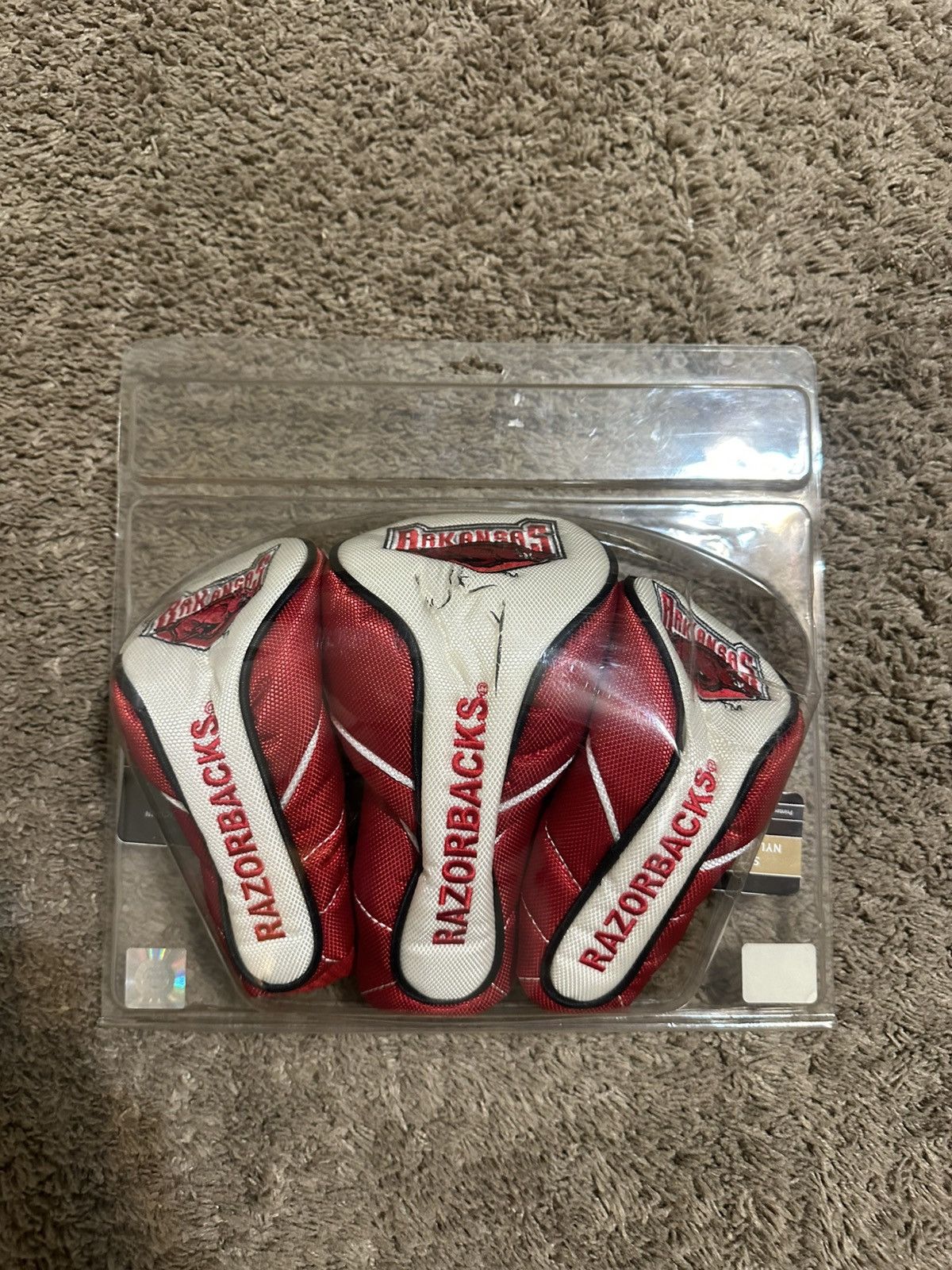 NCAA × Vintage VintageNCAA Arkansas Razorbacks Golf Club Hybrid Headcover Size US L / EU 52-54 / 3 - 1 Thumbnail