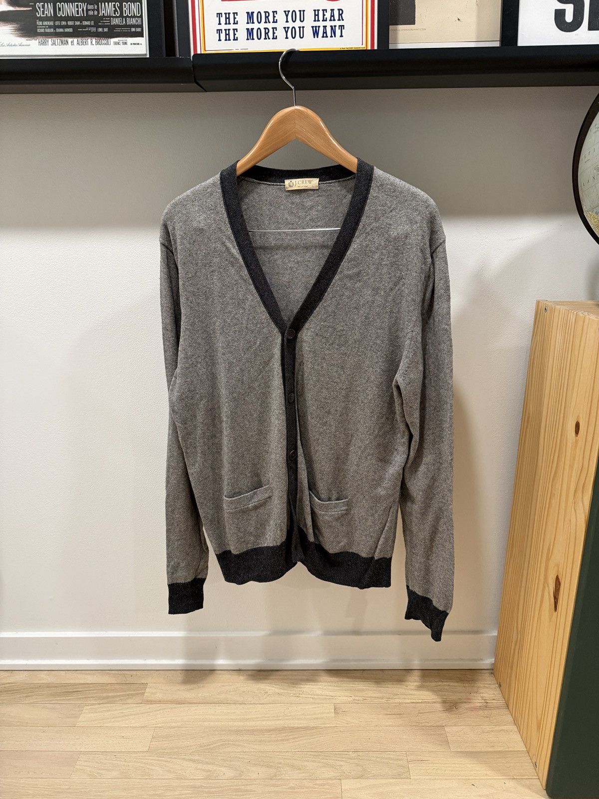 J.Crew Cotton/Cashmere Cardigan Size US L / EU 52-54 / 3 - 3 Thumbnail