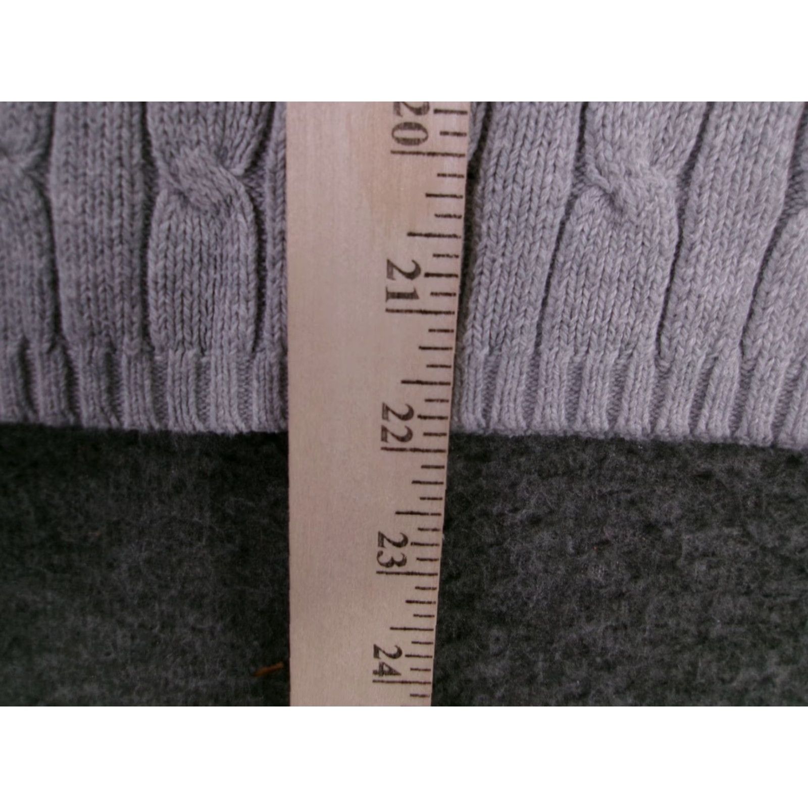 Vintage St Johns Bay Women Sweater Large Light Gray Cable Pullover Cozy Classic Fall Day Size L / US 10 / IT 46 - 5 Thumbnail