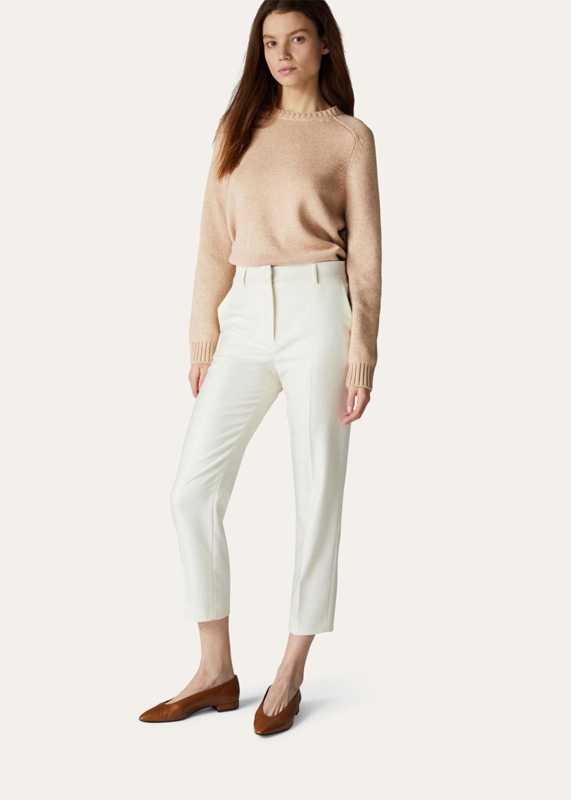Loro Piana o1srvl11e0824 Parksville Crewneck Sweater in Beige Size XL / US 12-14 / IT 48-50 - 3 Thumbnail