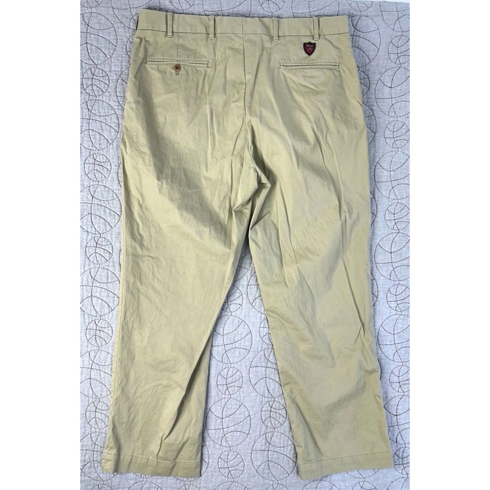 Ralph Lauren POLO GOLF Ralph Lauren Flat Front Khaki Cotton Twill Stretch / Men’s 36x30 Pants Beige Cotton Khakis Stretch Flat Front 36 Mens Size US M / EU 48-50 / 2 - 4 Thumbnail