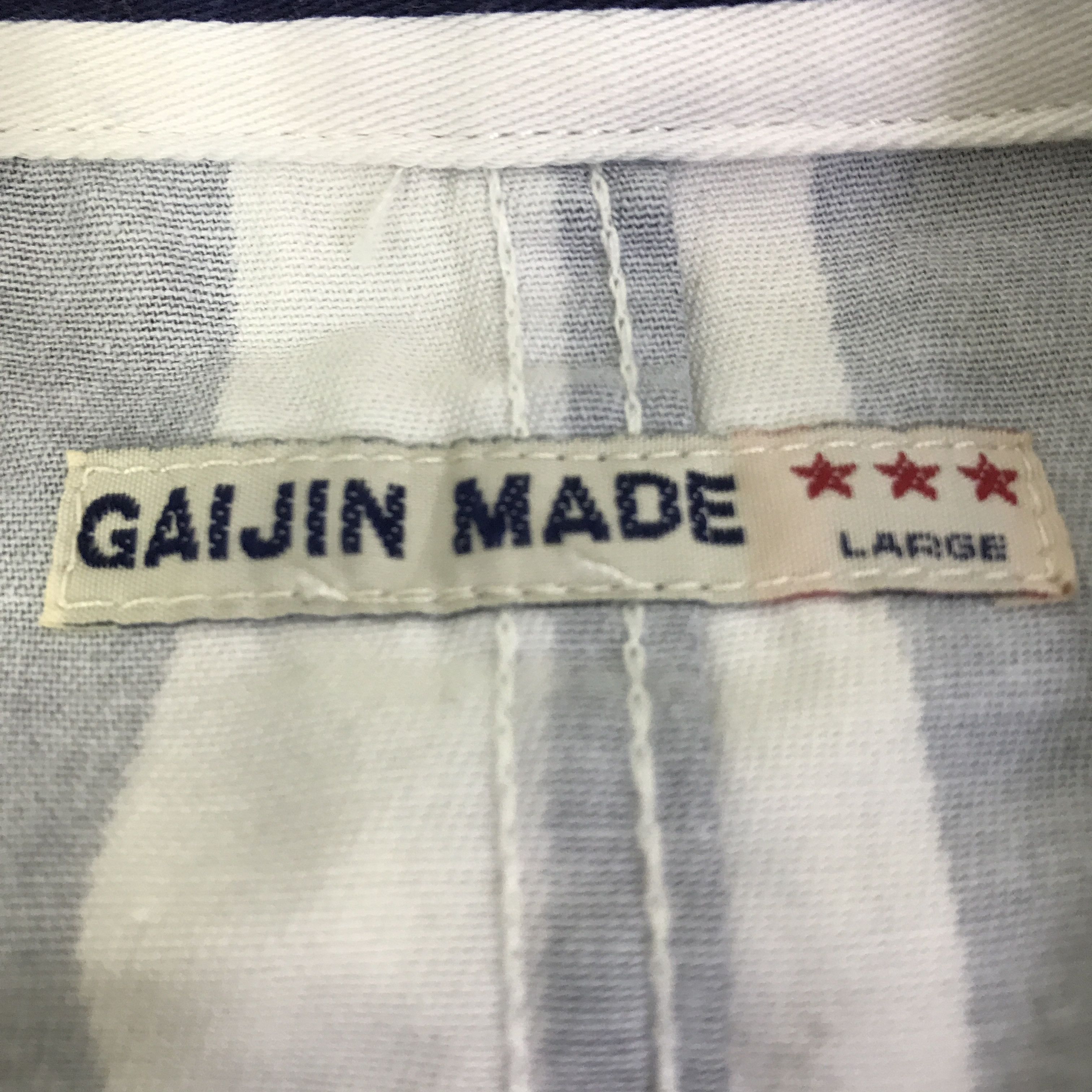 Japanese Brand GAIJIN MADE STRIPED BLAZER PARKAS JACKET K108B14 Size US L / EU 52-54 / 3 - 9 Thumbnail