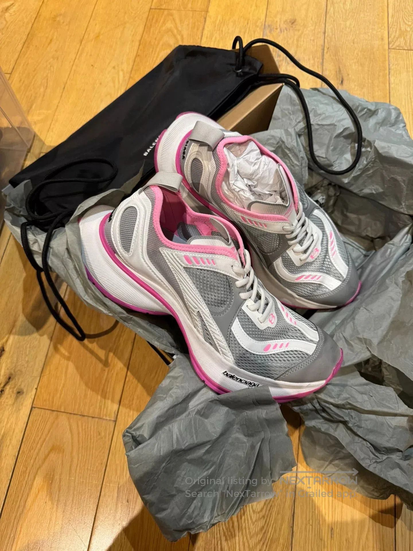 Balenciaga Balenciaga Circuit Grey Pink Sneaker. Size US 8 / EU 41 - 2 Thumbnail
