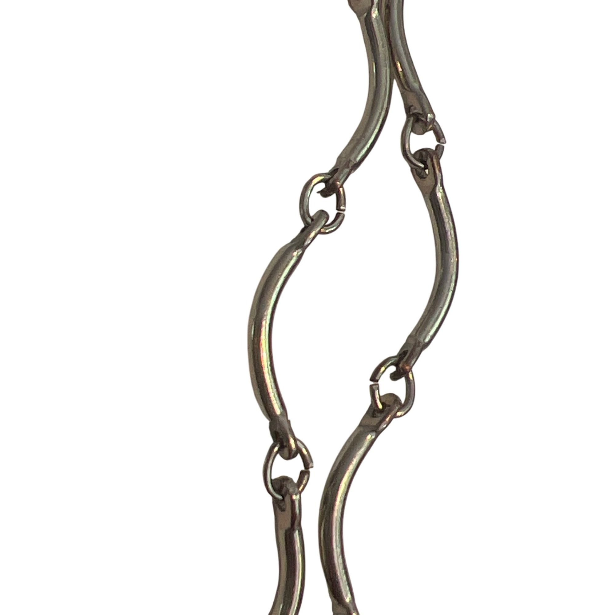 Other Vintage Silver Tone Articulated Necklace Scalloped Link Hook Size ONE SIZE - 2 Thumbnail