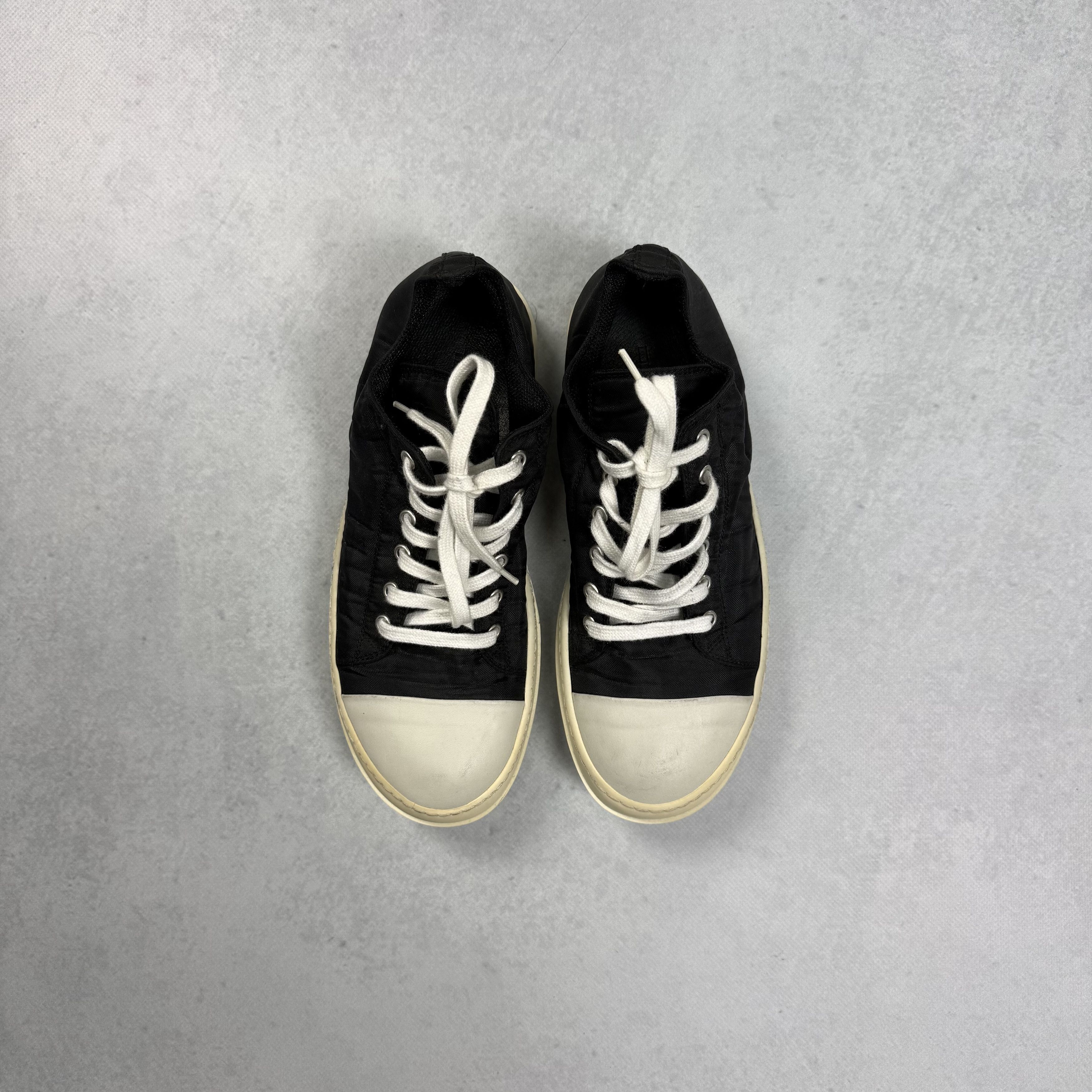Rick Owens RICK OWENS DRKSHDW BLACK LOW TOP SNEAKERS SHOES US7 / EU40 Size US 7 / EU 40 - 7 Thumbnail