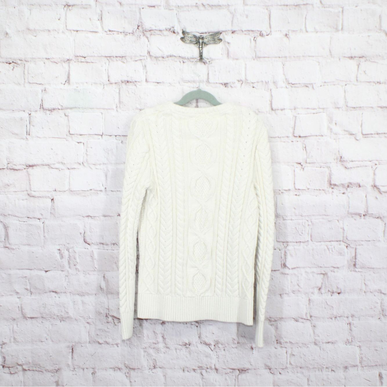 L.L. Bean LL Bean Women's Heritage Fisherman Sweater Crewneck Size XS / US 0-2 / IT 36-38 - 6 Thumbnail