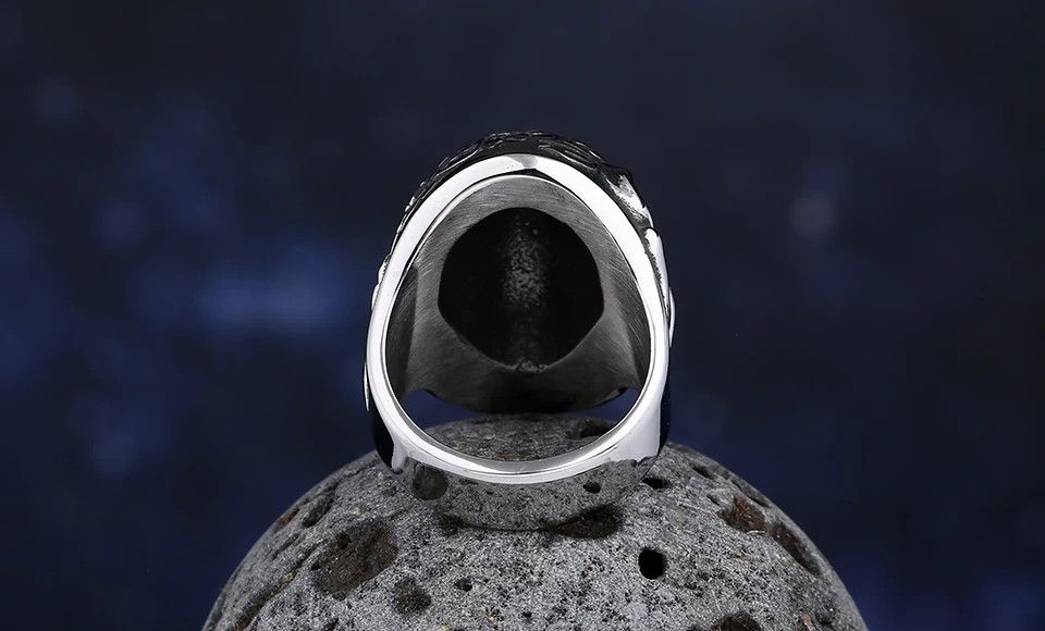 Jewelry Good And Evil Skull Ring Size ONE SIZE - 3 Thumbnail