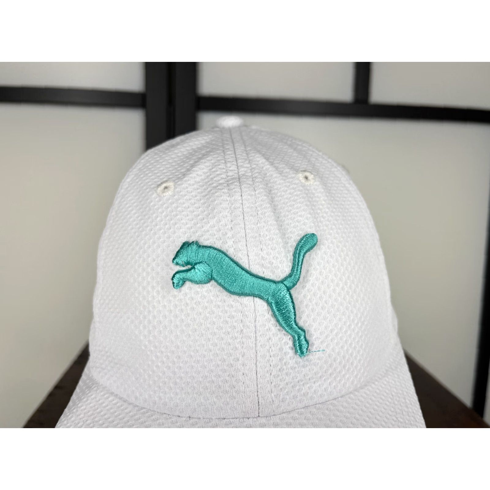 Puma PUMA Hat Cap Strap Back Adult One Size White Blue Embroidered 100% Polyester Size ONE SIZE - 2 Thumbnail