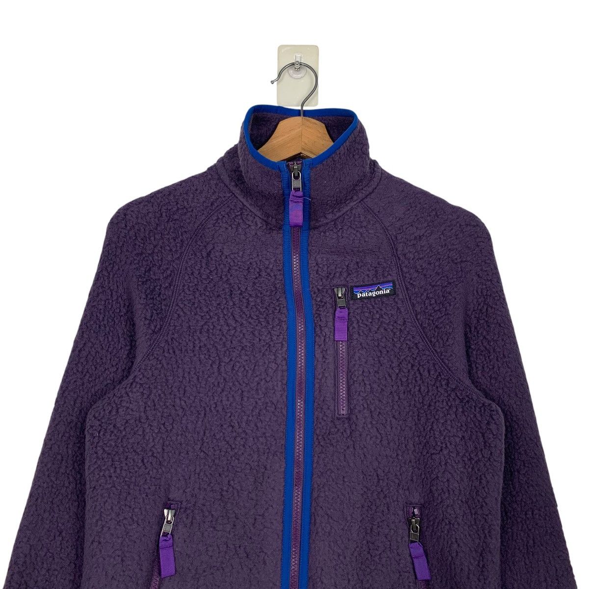 Patagonia PATAGONIA Deep Pile Purple Fleece Jacket #2475-C111 Size US XXS / EU 40 - 2 Thumbnail