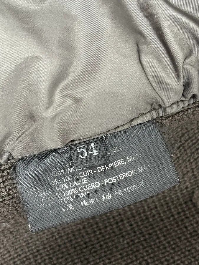 Prada 2000s Prada Brown Wool & Black Front Leather Jacket Size US L / EU 52-54 / 3 - 11 Thumbnail