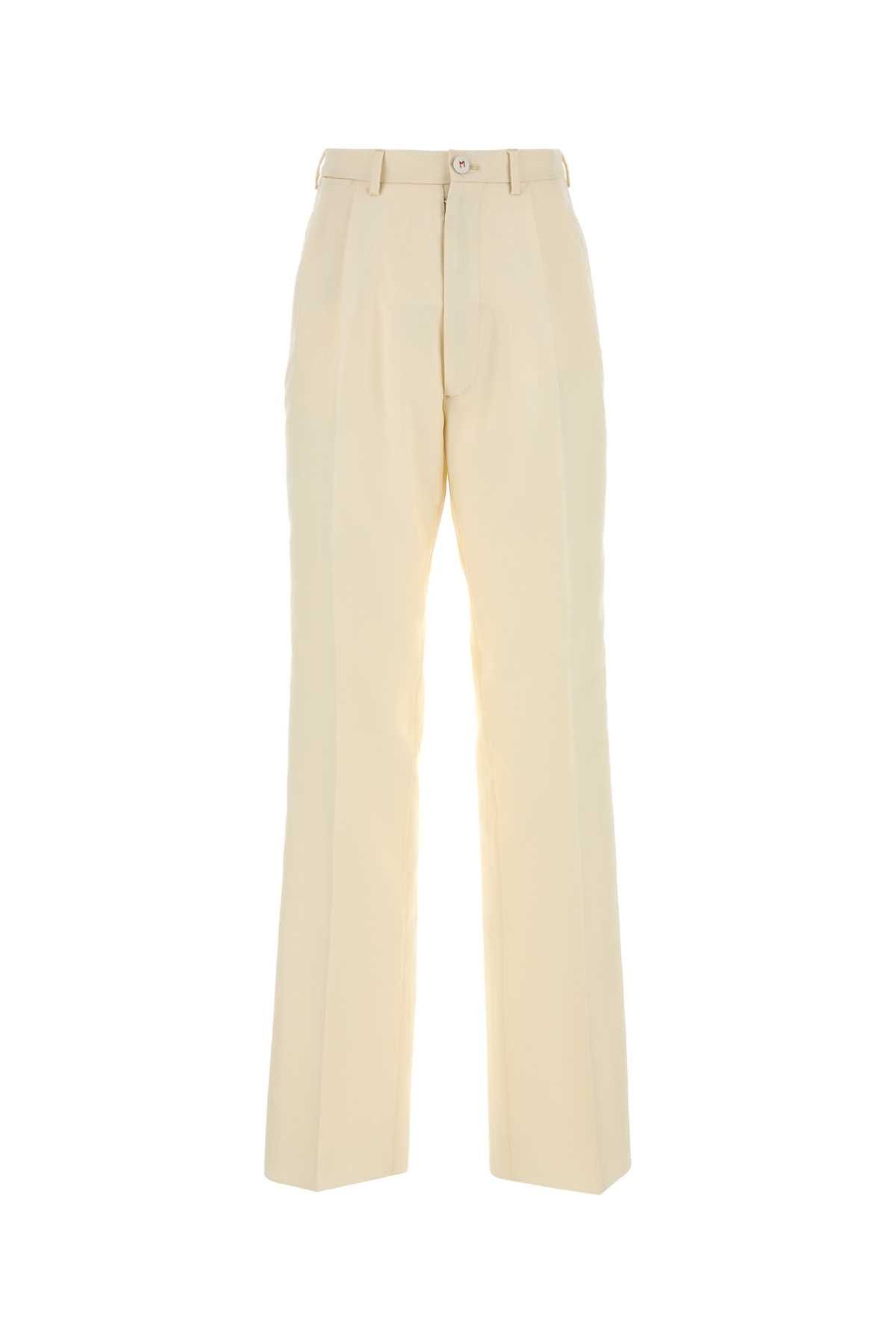 Maison Margiela Cream Mohair Blend Pant Size 28" / US 6 / IT 42 - 1 Thumbnail