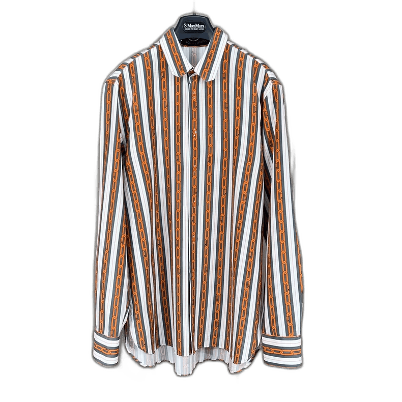 Louis Vuitton Louis Vuitton Chain Print Long Sleeve Shirt Size S / US 4 / IT 40 - 1 Thumbnail