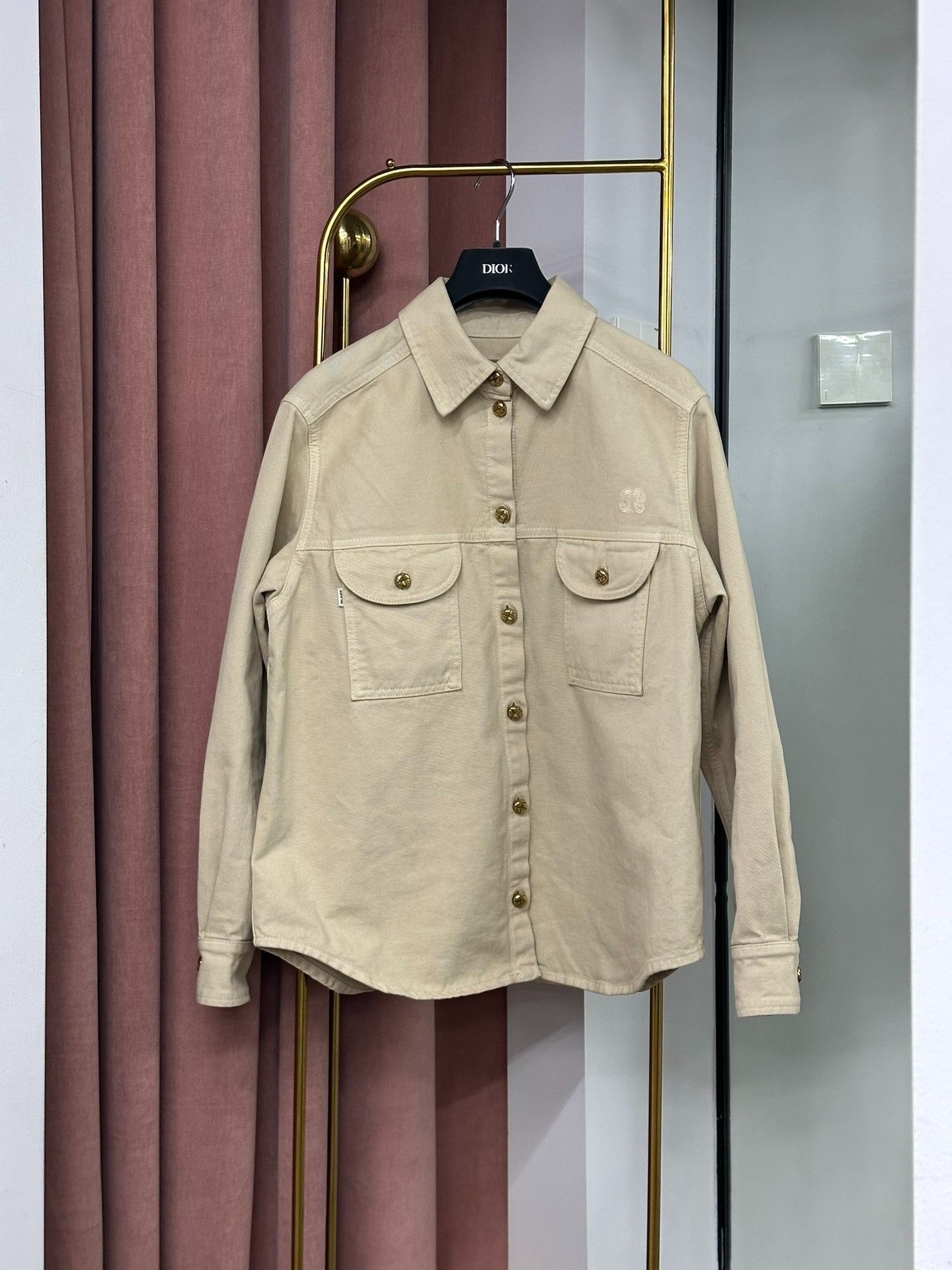 Blaze Blaze Milano Gold Button Denim Jacket Size XS / US 0-2 / IT 36-38 - 1 Thumbnail