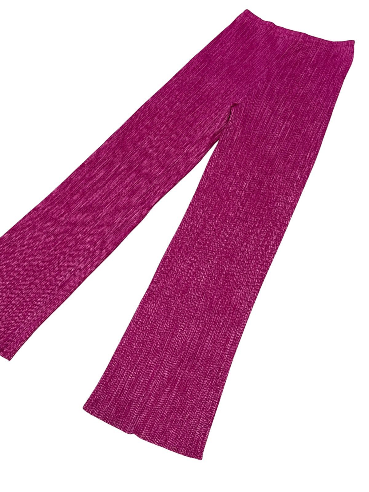 Pleats Please Issey Miyake Pleats Please Pleated Wide Leg Trousers Pants Size 28" / US 6 / IT 42 - 18 Thumbnail