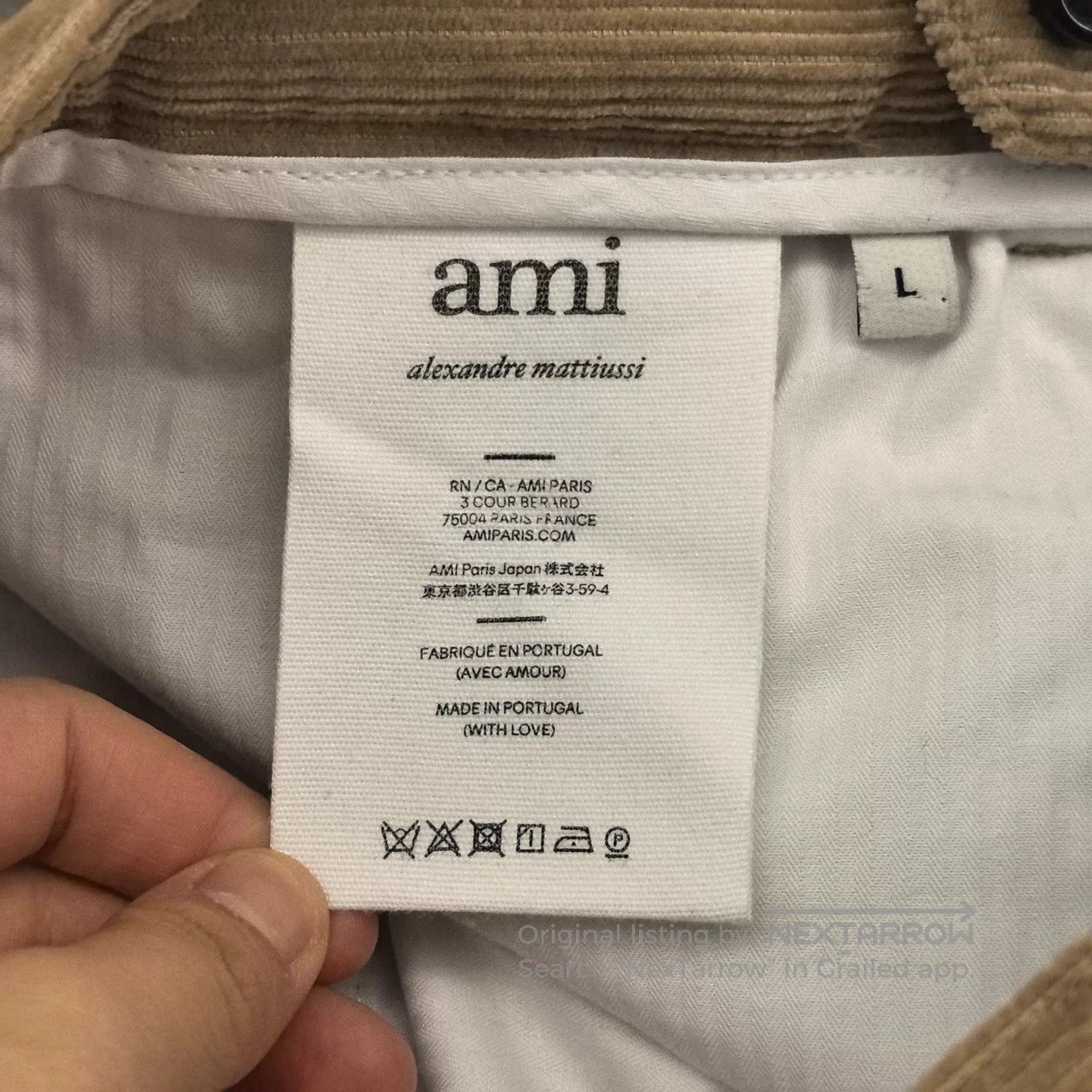 Japanese Brand AMIPARIS Solid Corduroy Ankle Trousers. Size US 40 / EU 56 - 5 Thumbnail