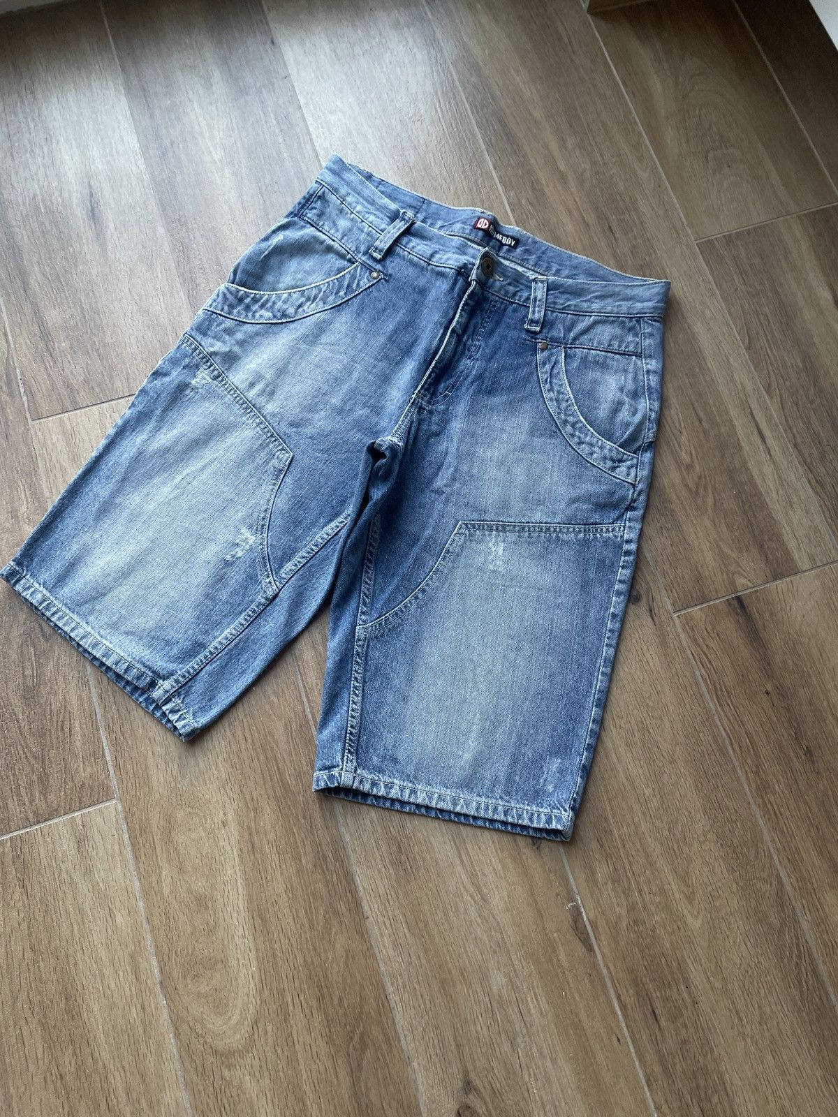 Vintage Vintage Double Knee Shorts Jeans Jorts Japanese Avant Garde Size US 32 / EU 48 - 3 Thumbnail