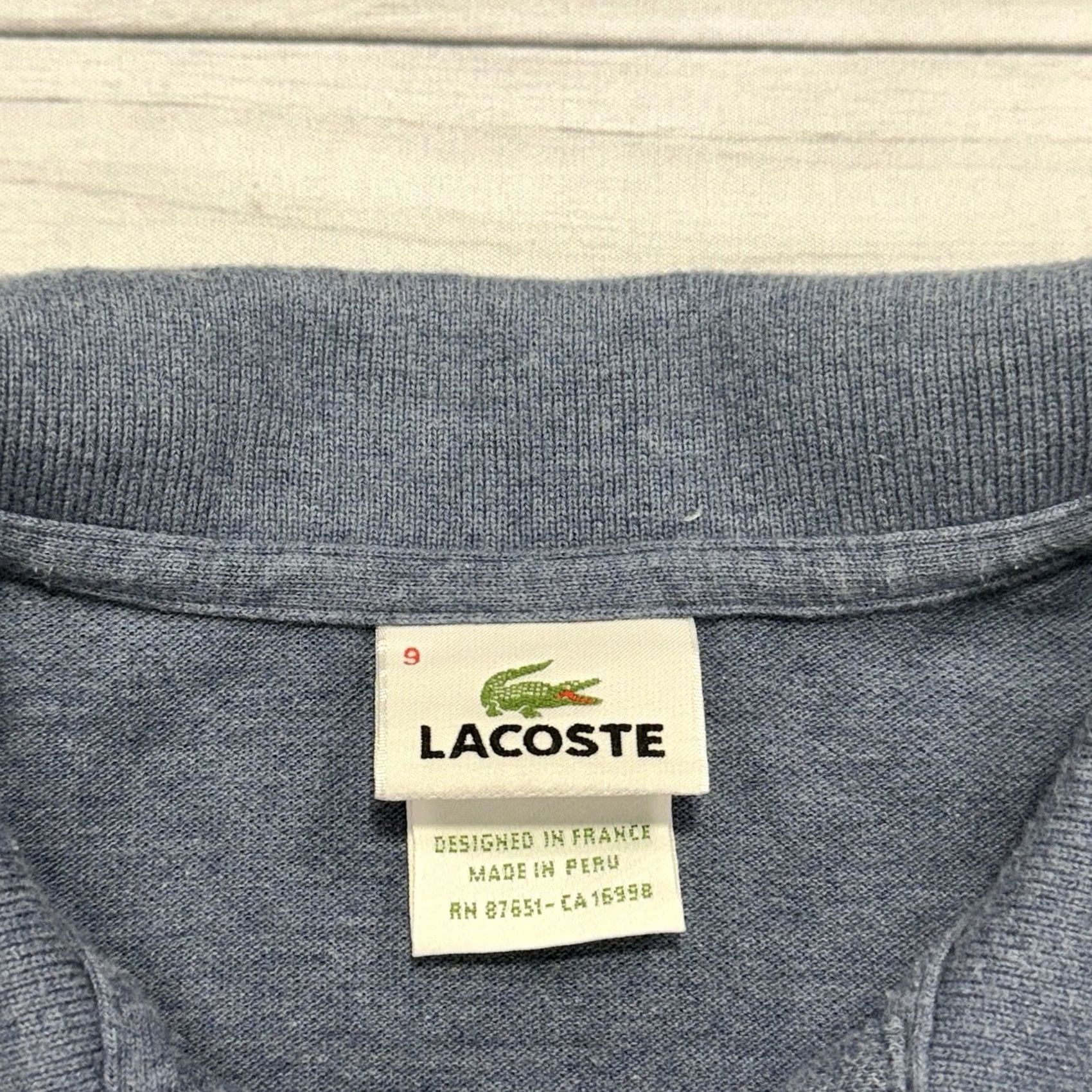 Lacoste Lacoste Polo Shirt Mens 4XL Blue Short Sleeve Cotton Preppy Tennis Shirt Size US XXL / EU 58 / 5 - 3 Thumbnail