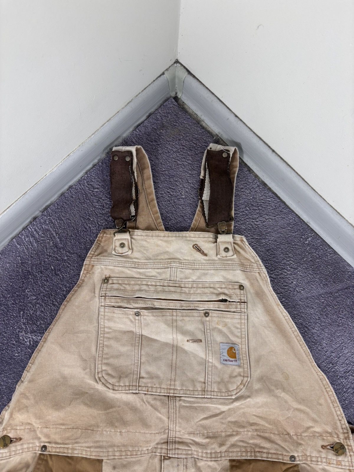 Carhartt Vintage Carhartt Double Knee Hunting Bib Overalls USA Work Size US 44 / EU 60 - 12 Thumbnail
