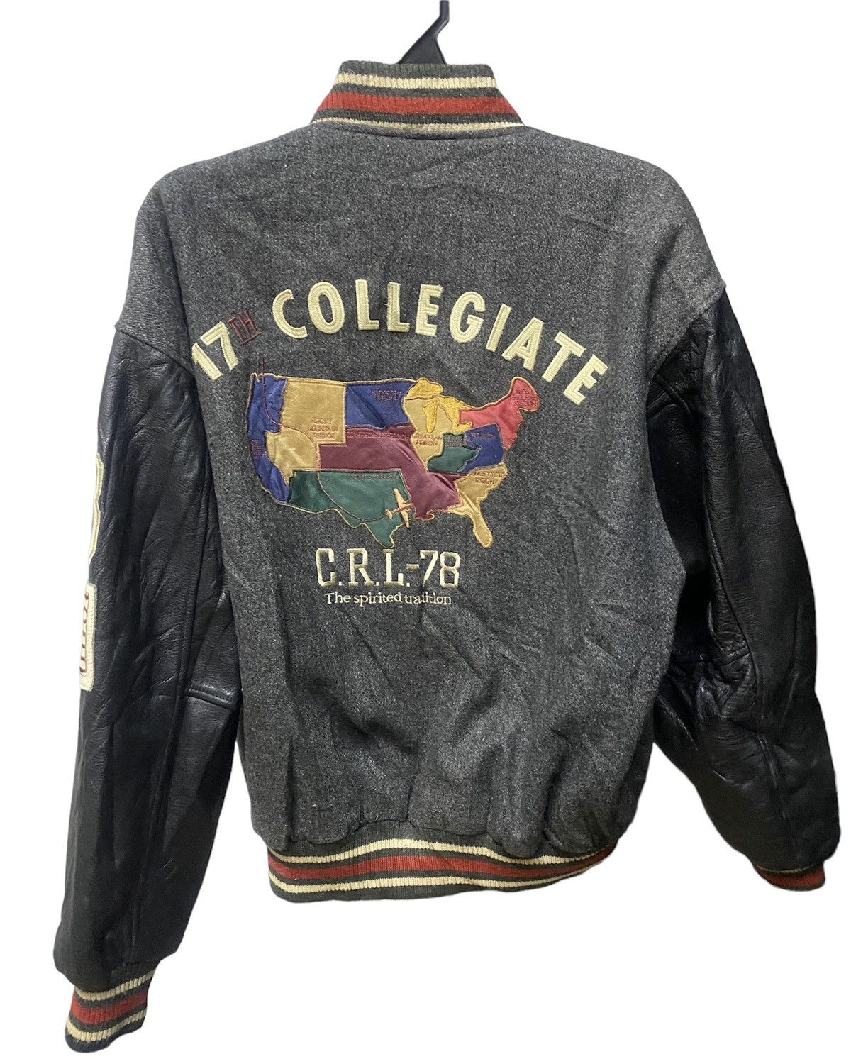 Ralph Lauren Vintage Varsity Jacket Ralph Lauren🔥 Size US XXL / EU 58 / 5 - 2 Thumbnail