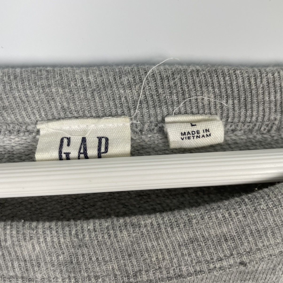 Designer × Vintage vintage Hoodie/sweater gap small logo gray blue white two Size US L / EU 52-54 / 3 - 7 Thumbnail