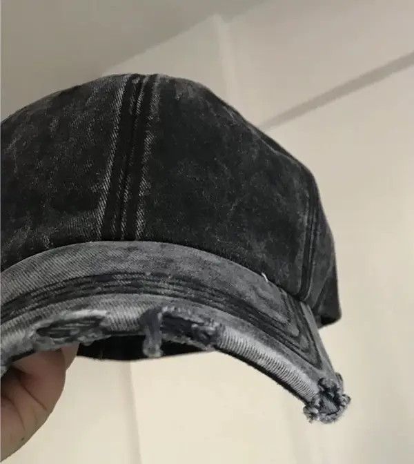 Japanese Brand Kawase x Miyu Utility grunge tie dye distressed ripped cap Size ONE SIZE - 6 Thumbnail