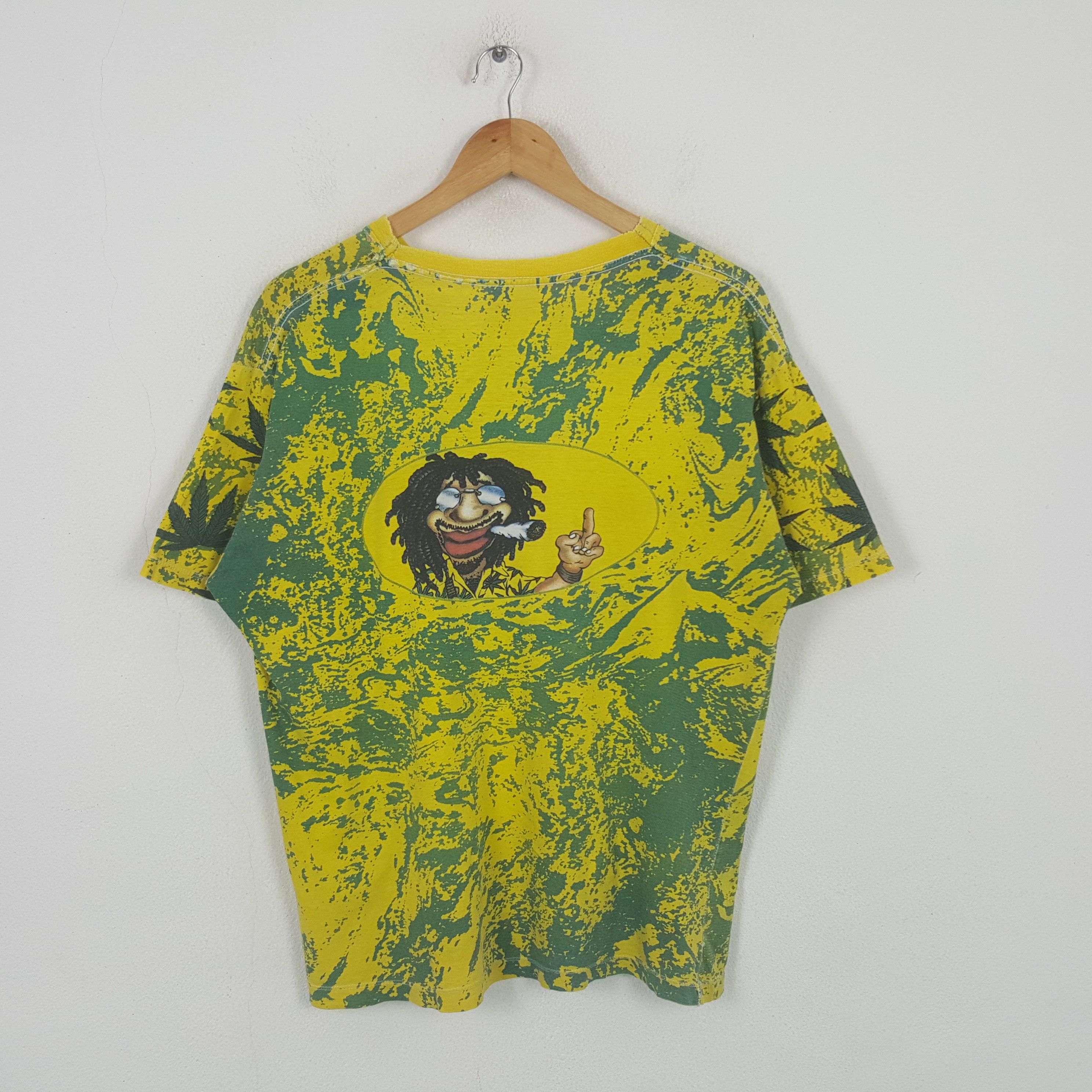 Band Tees Vintage Bob Marley Jamaica Reggae Weed Tshirt RR1 Size US XL / EU 56 / 4 - 3 Thumbnail
