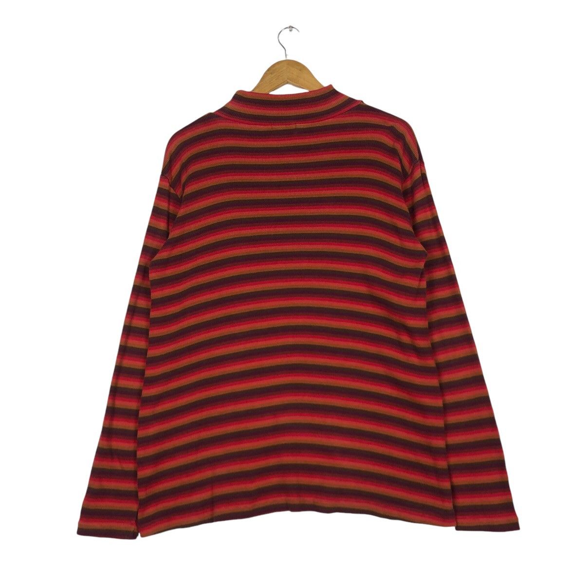 Japanese Brand × Vintage Vintage Elle Striped 90s Jumper Pullover Medium Size US M / EU 48-50 / 2 - 7 Thumbnail