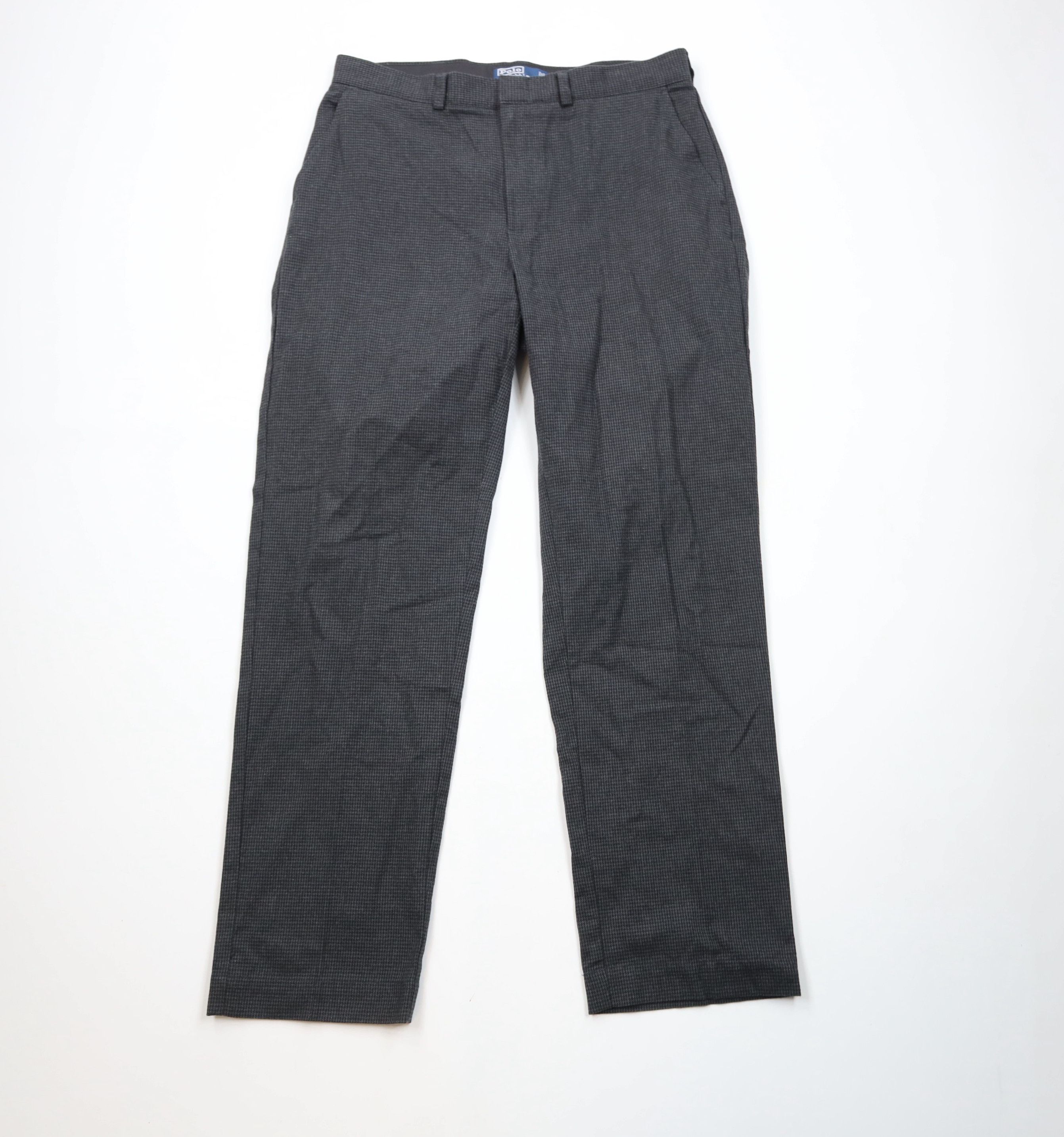Ralph Lauren × Vintage Vintage 90s Ralph Lauren Houndstooth Wide Leg Chino Pants Size US 34 / EU 50 - 1 Thumbnail