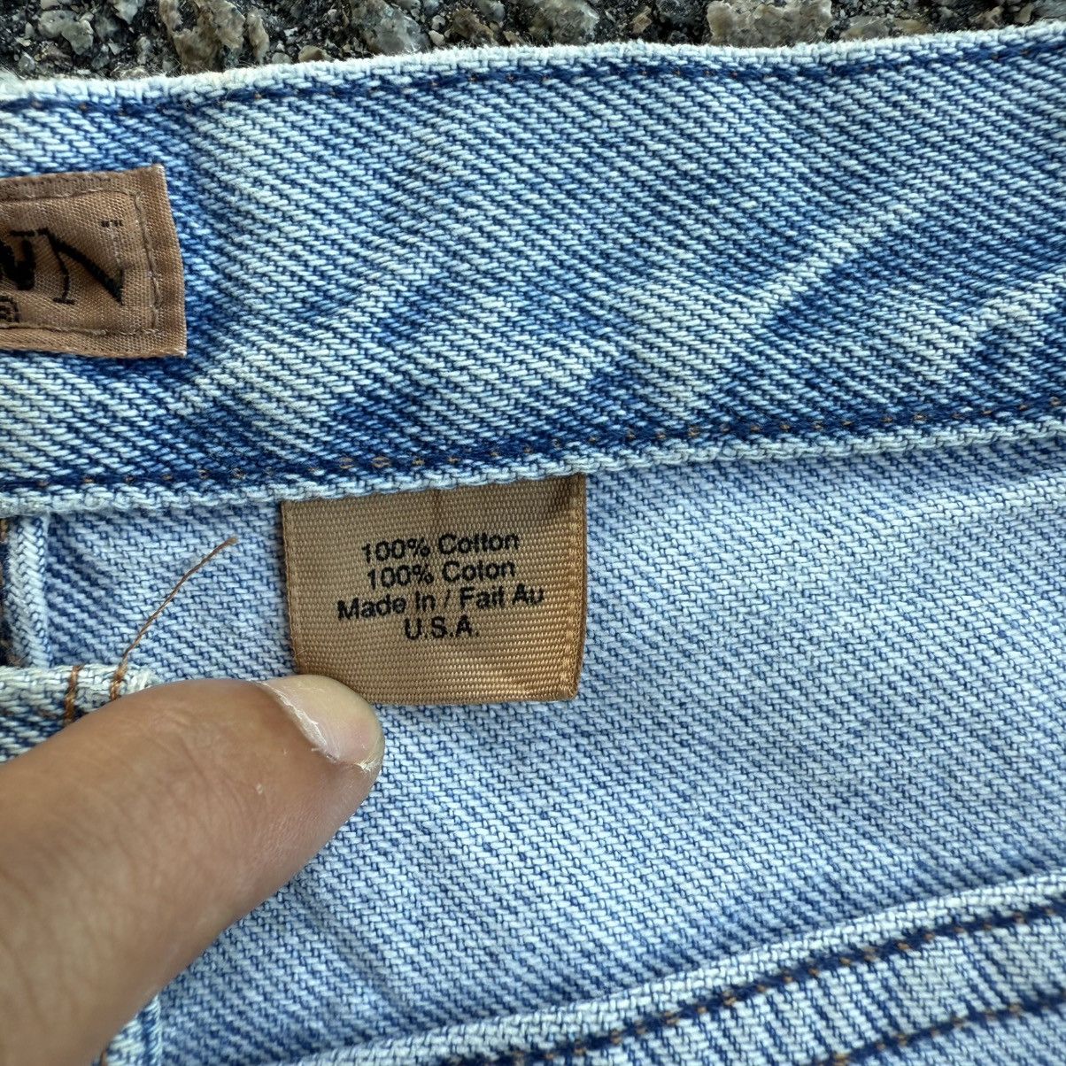 Other VINTAGE RUFF HEWN USA TALON ZIP FADED JEAN DENIM PANTS Size US 34 / EU 50 - 9 Thumbnail