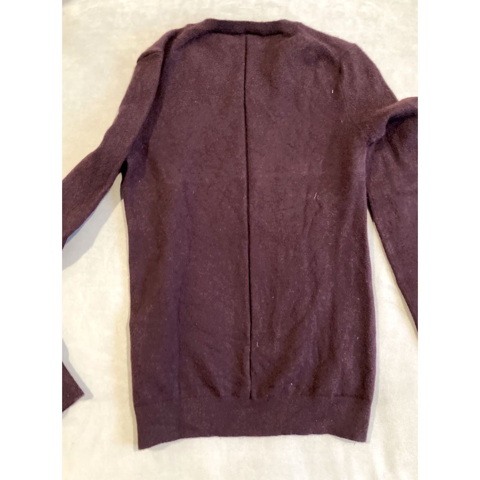 J Brand J Brand Sweater Long Sleeve Maroon Cashmere Blend Size M Womens Regular Pullover Crew Neck Knitting Solid Size M / US 6-8 / IT 42-44 - 4 Thumbnail