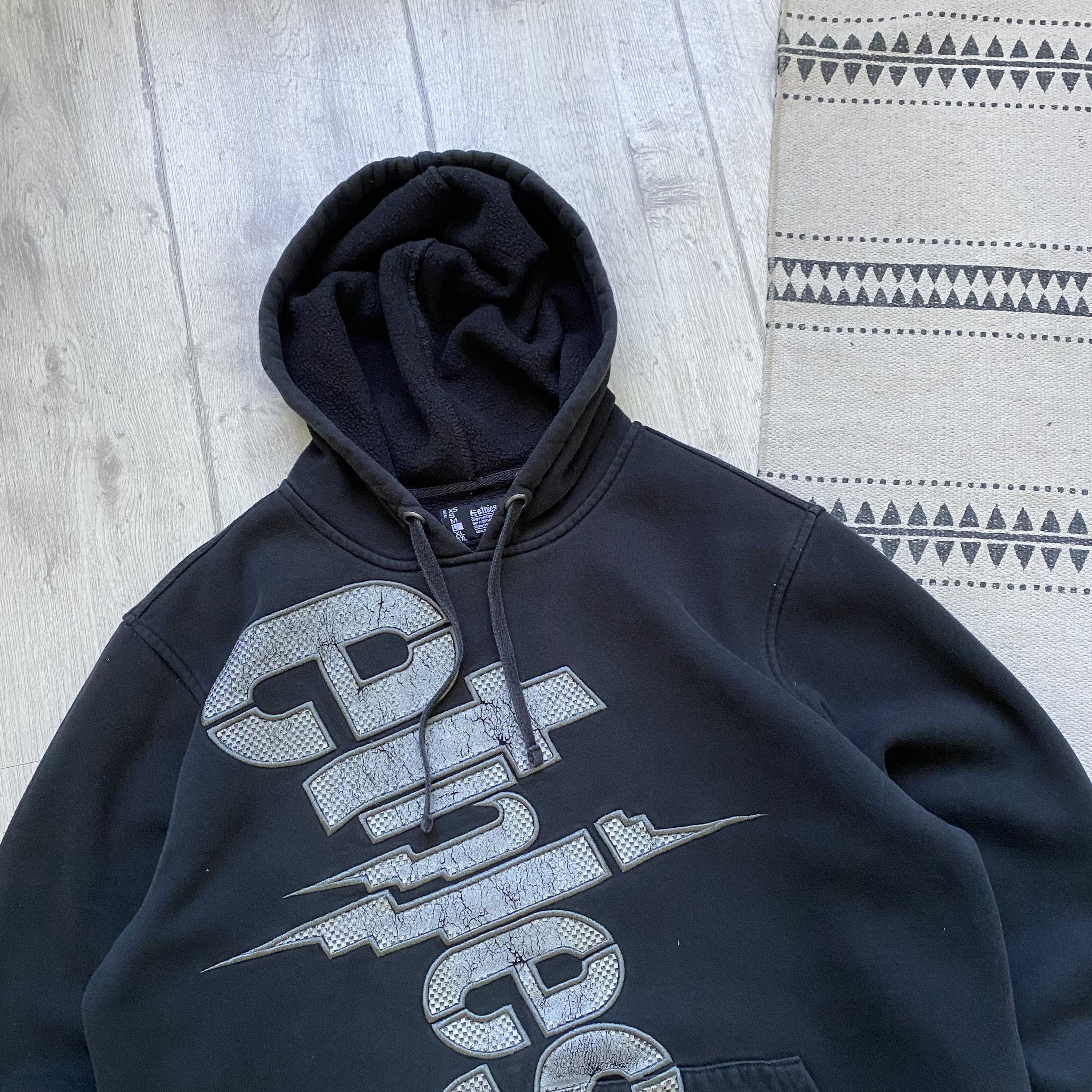 DC 🛹 Vintage 90s Etnies hoodie big logo Skater Surf style Y2K Size US M / EU 48-50 / 2 - 2 Thumbnail