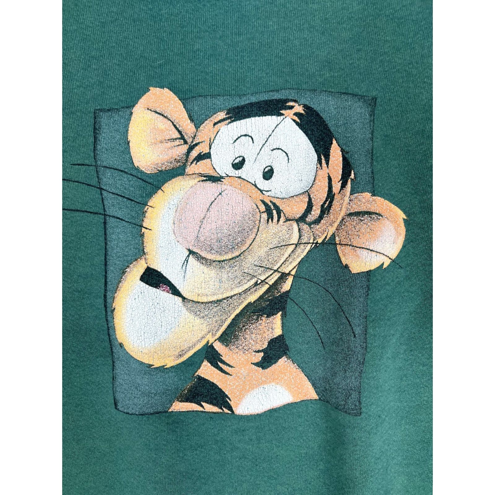 Disney VINTAGE Disney Store Tigger Sweatshirt Mens XL Green Crewneck Fleece 90s USA Size US XL / EU 56 / 4 - 2 Thumbnail