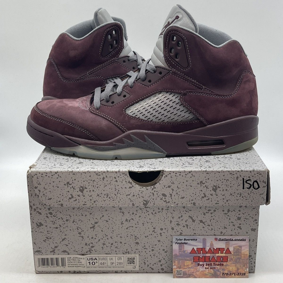 Jordan Brand Air Jordan 5 burgundy Size US 10.5 / EU 43-44 - 1 Thumbnail