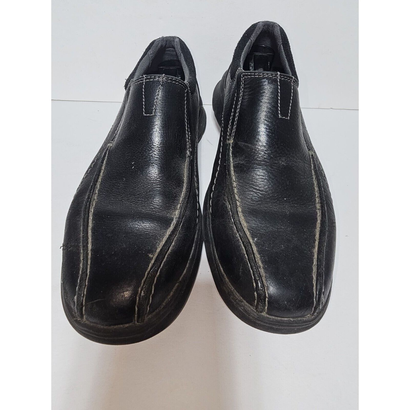 Clarks Clarks Men’ Black Leather Shoes Size 9M In Great Condition Size US 9 / EU 42 - 1 Thumbnail