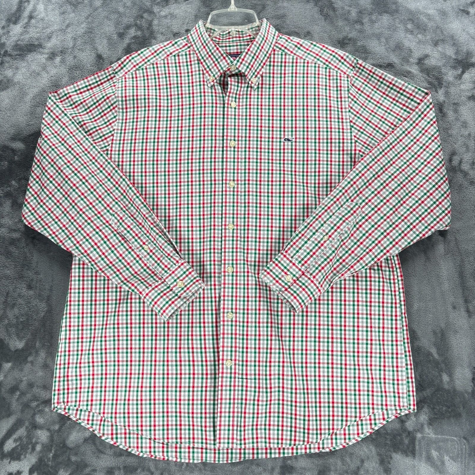 Vineyard Vines Vineyard Vines Christmas Colors Slim Fit Whale Shirt Button Size US XL / EU 56 / 4 - 1 Thumbnail
