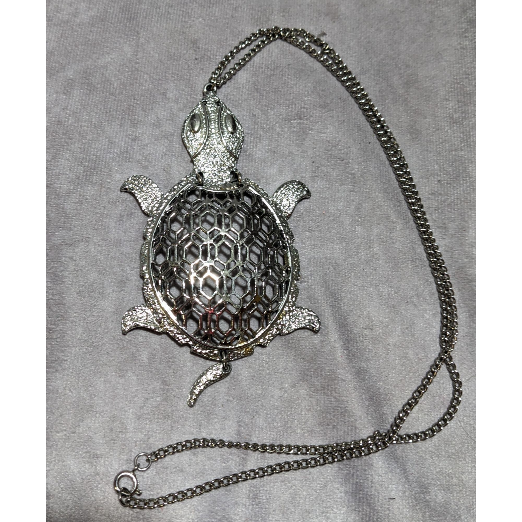Other Vintage Articulated Turtle Necklace Size ONE SIZE - 10 Thumbnail
