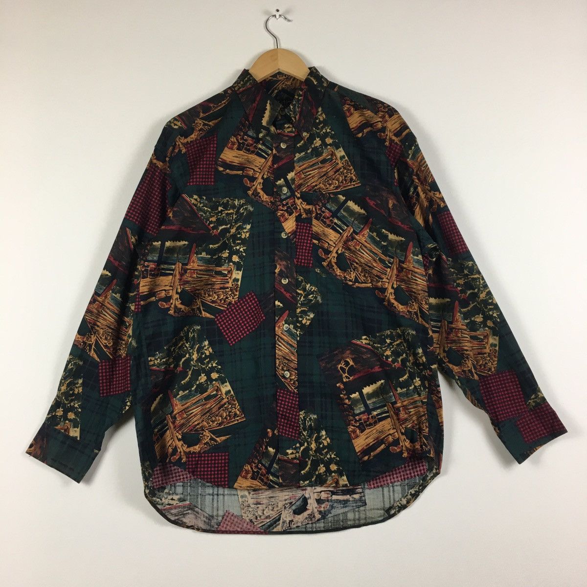 Nautica × Vintage Vintage Nautica Long Sleeve Button Ups Shirt Size US M / EU 48-50 / 2 - 1 Thumbnail