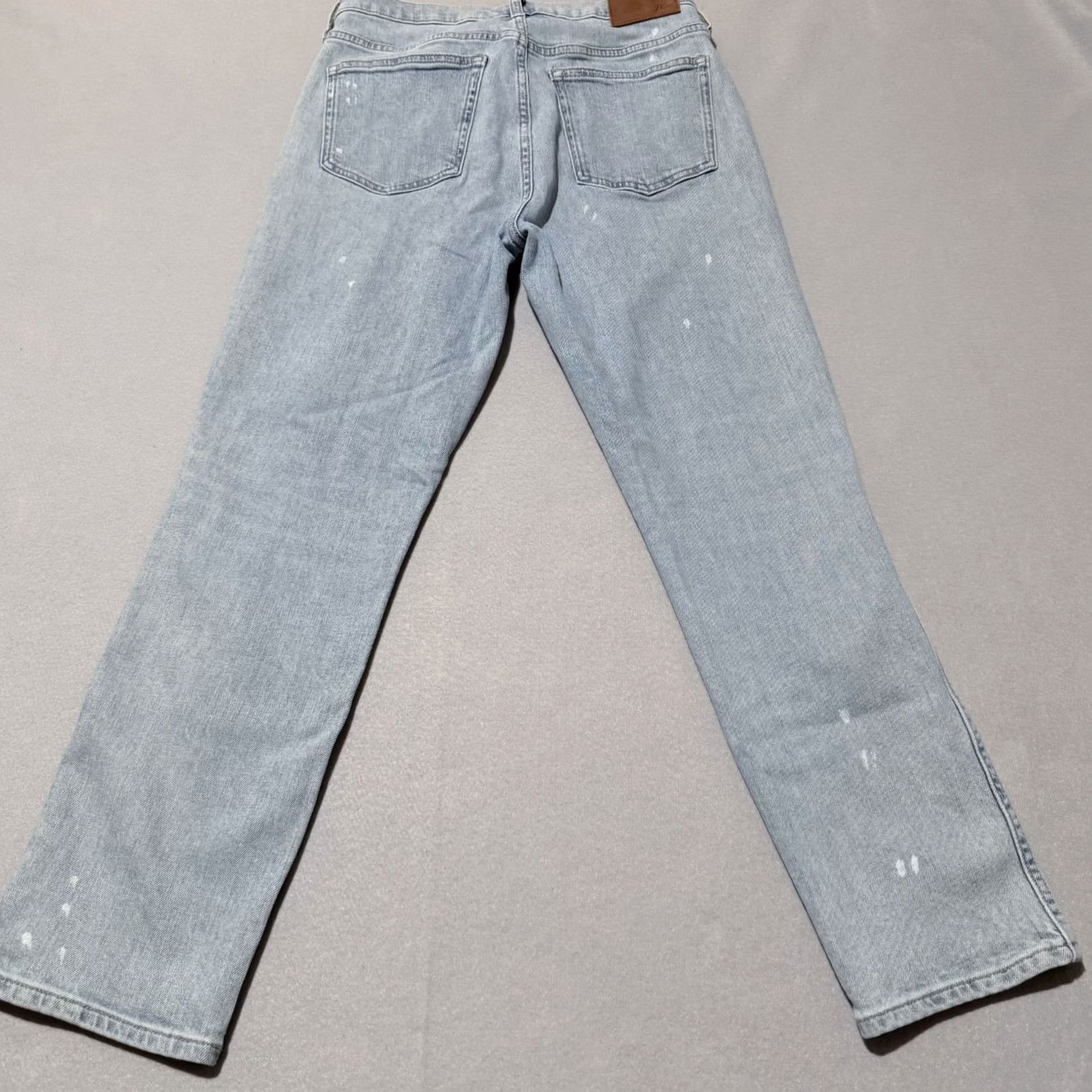 J.Crew J.Crew Jeans Women's Blue Paint Splatter Straight-Leg - 29 Size 29" - 5 Thumbnail
